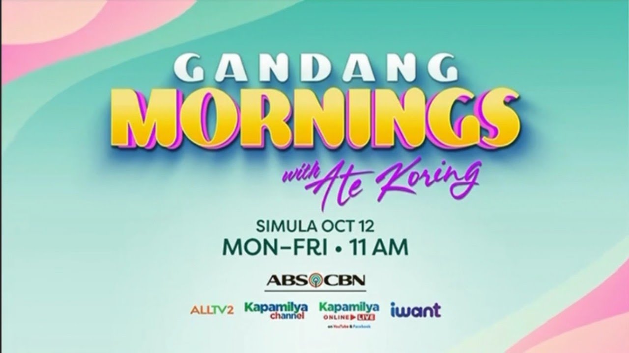 Gandang Mornings with Ate Koring October 12, 2026 poster image on Pinoy Tambayan